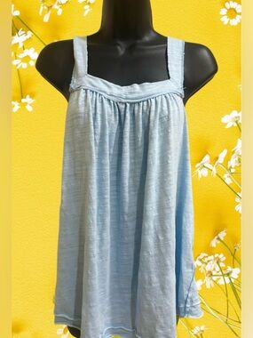 Free People Cool  Blue  Tank Top⭐️NWT⭐️